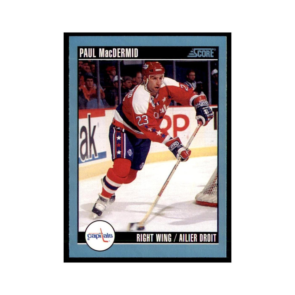 1992 Score Canadian Paul MacDermid Washington Capitals #59