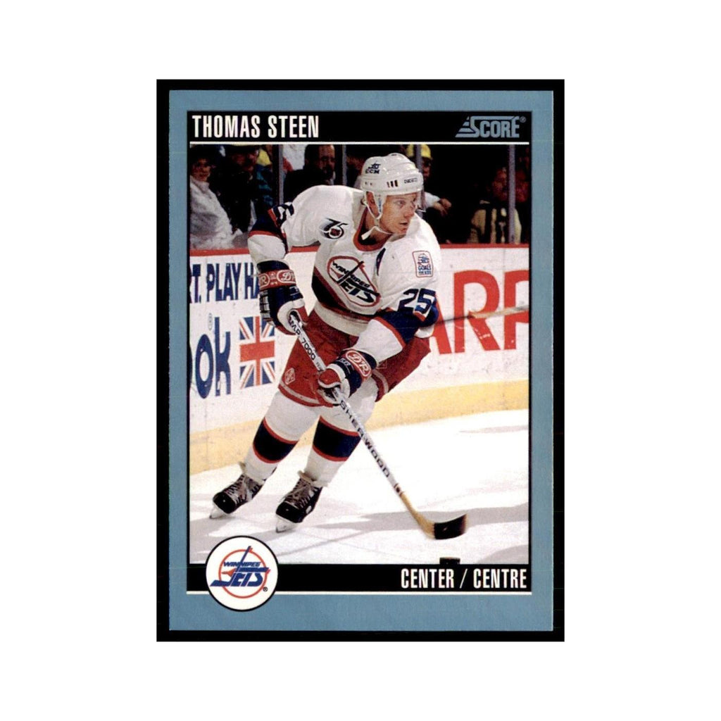1992 Score Canadian Thomas Steen Winnipeg Jets #80
