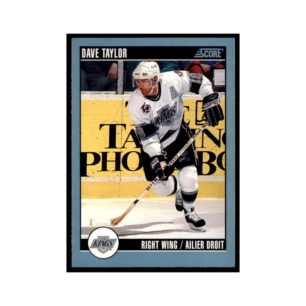 1992 Score Canadian Dave Taylor Los Angeles Kings #49
