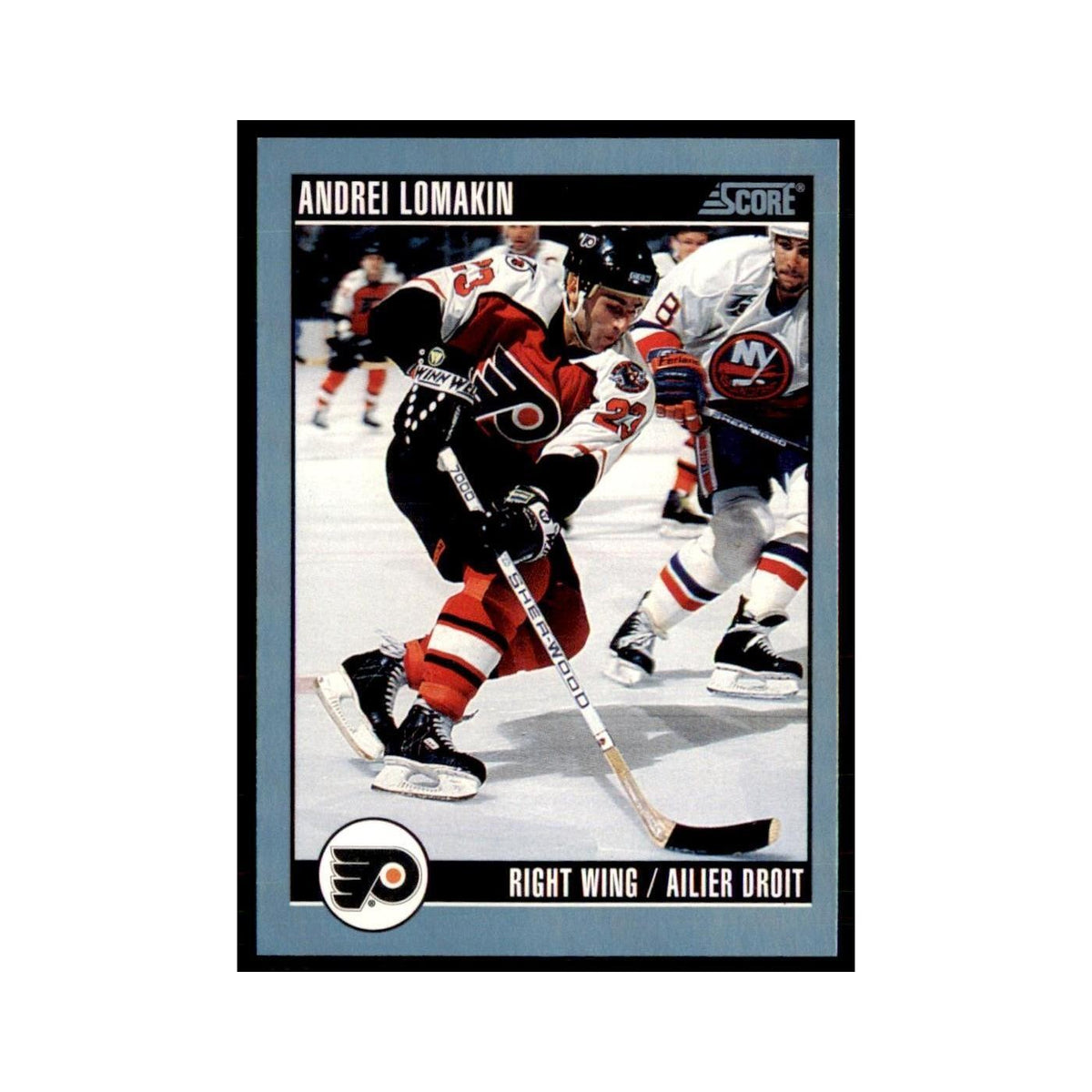 1992 Score Canadian Andrei Lomakin Philadelphia Flyers #129