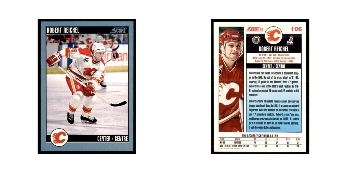 1992 Score Canadian Robert Reichel Calgary Flames #106