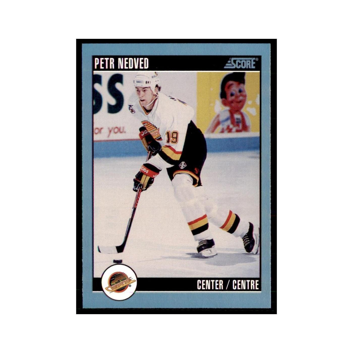 1992 Score Canadian Petr Nedved Vancouver Canucks #101