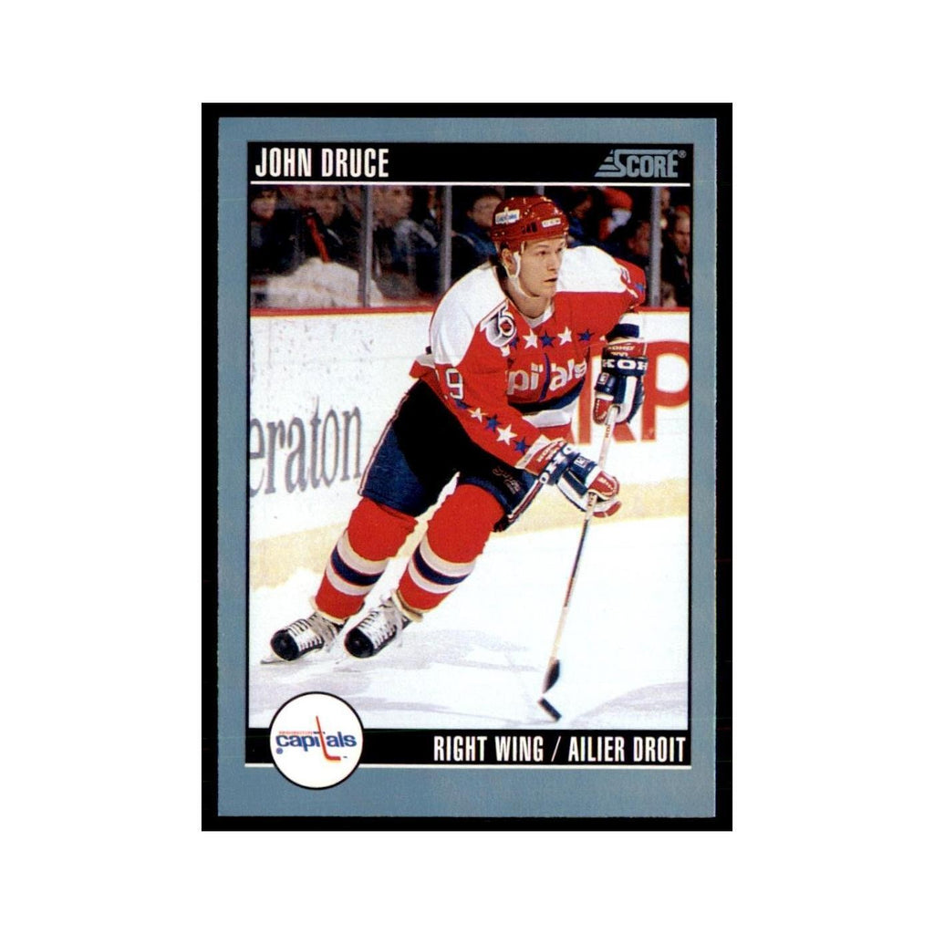 1992 Score Canadian John Druce Washington Capitals #121
