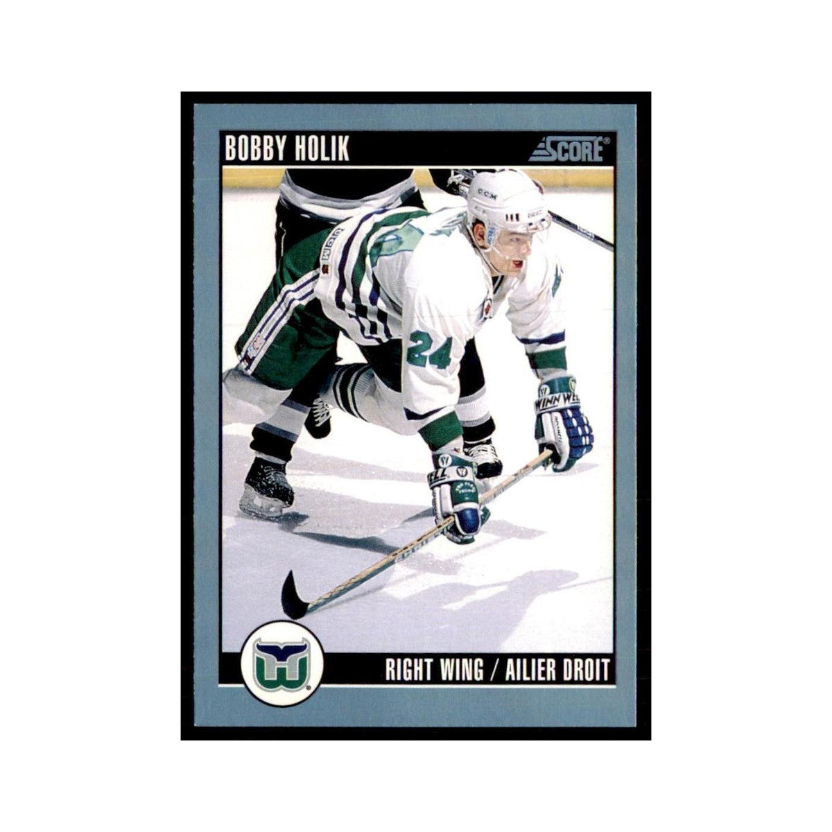 1992 Score Canadian Bobby Holik Hartford Whalers #128