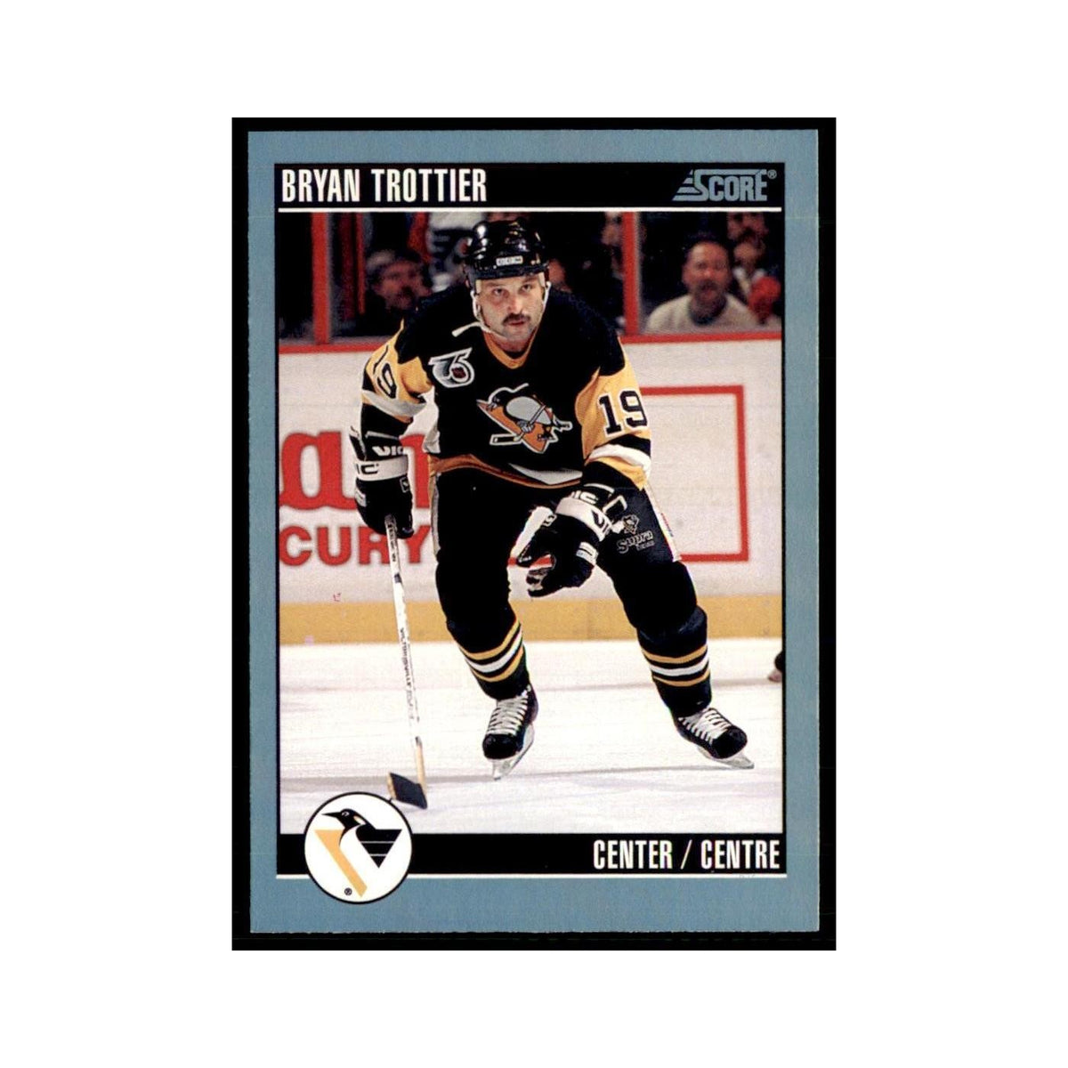 1992 Score Canadian Bryan Trottier Pittsburgh Penguins #157