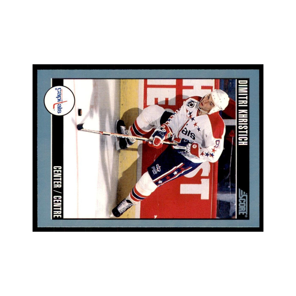 1992 Score Canadian Dmitri Khristich Washington Capitals #33