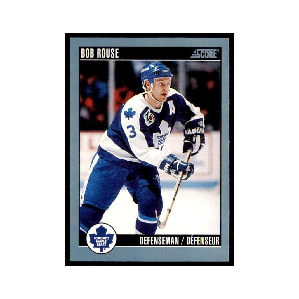 1992 Score Canadian Bob Rouse Toronto Maple Leafs #130
