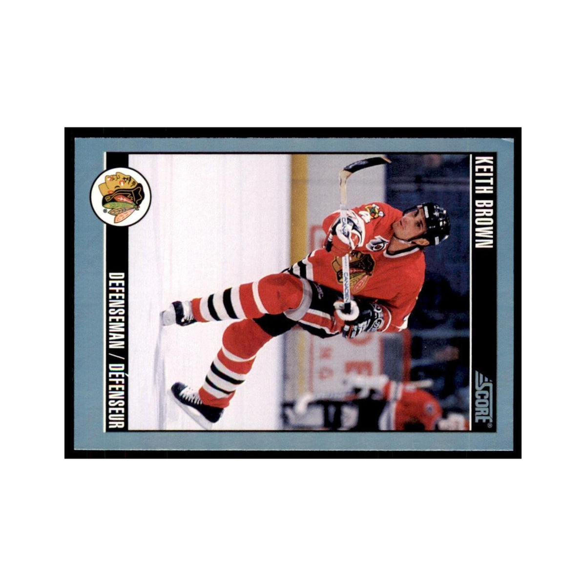 1992 Score Canadian Keith Brown Chicago Blackhawks #68