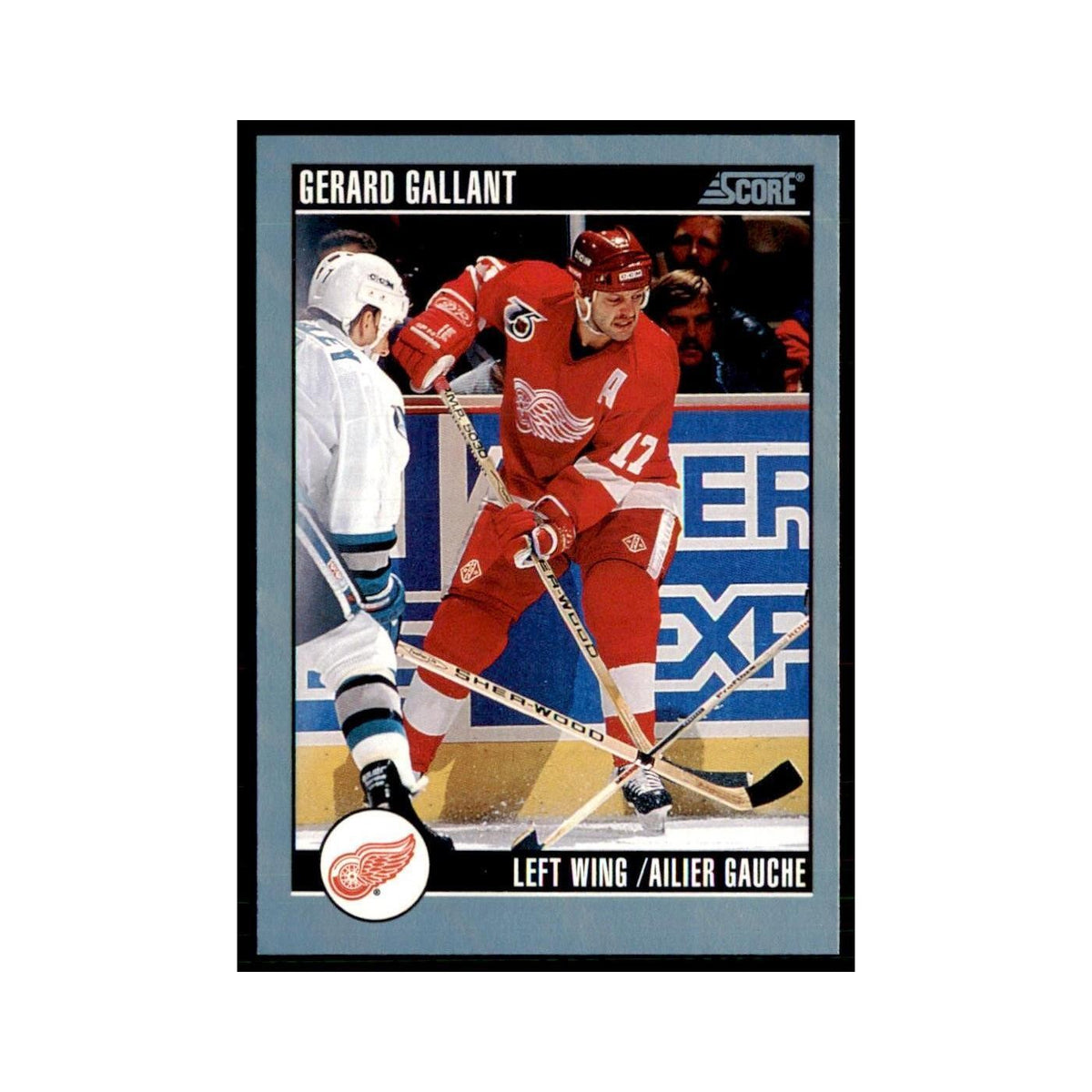 1992 Score Canadian Gerard Gallant Detroit Red Wings #119