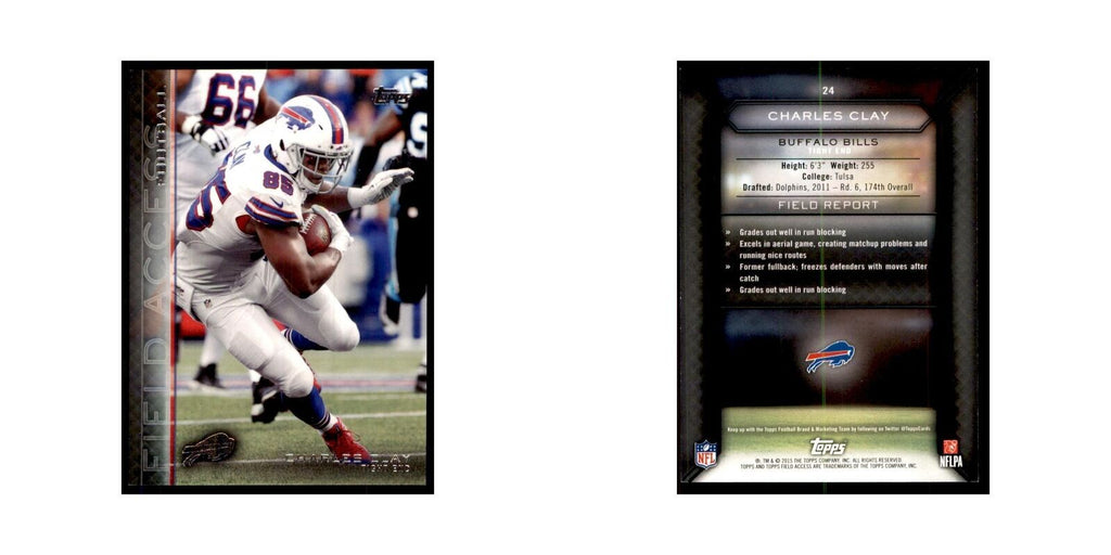 2015 Topps Field Access Charles Clay Football Cards #24