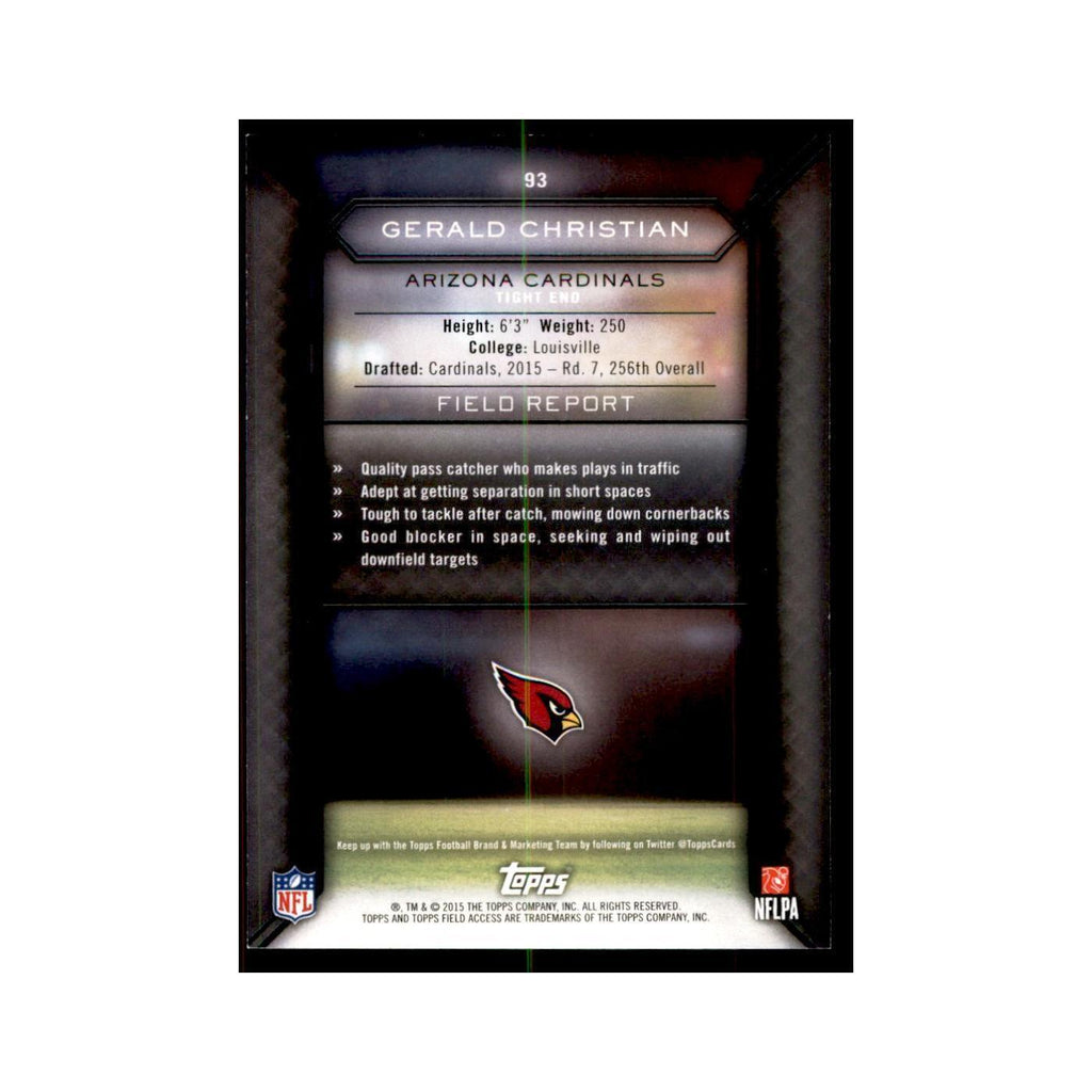 2015 Topps Field Access Gerald Christian Football Cards #93