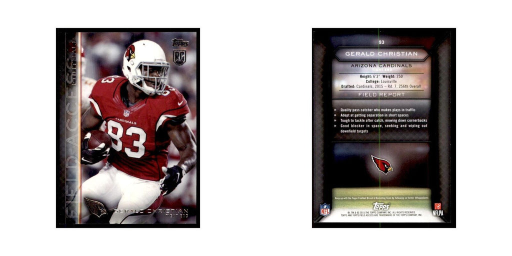 2015 Topps Field Access Gerald Christian Football Cards #93