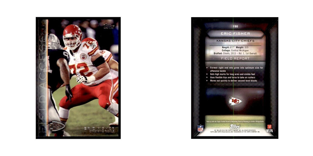 2015 Topps Field Access Eric Fisher Football Cards #190