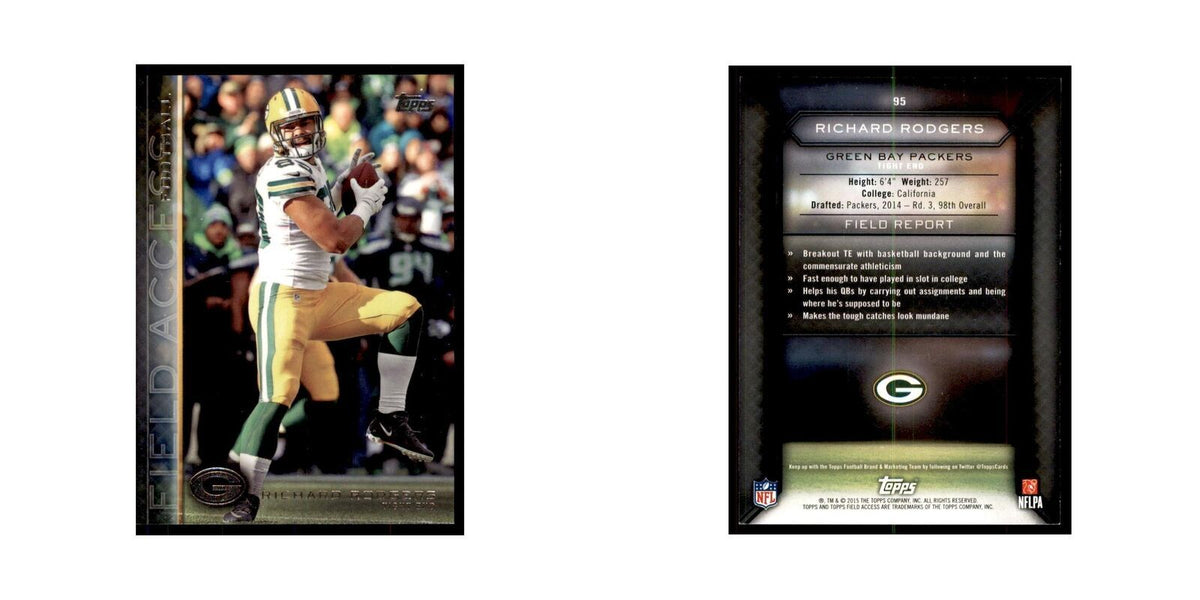 2015 Topps Field Access Richard Rodgers Football Cards #95