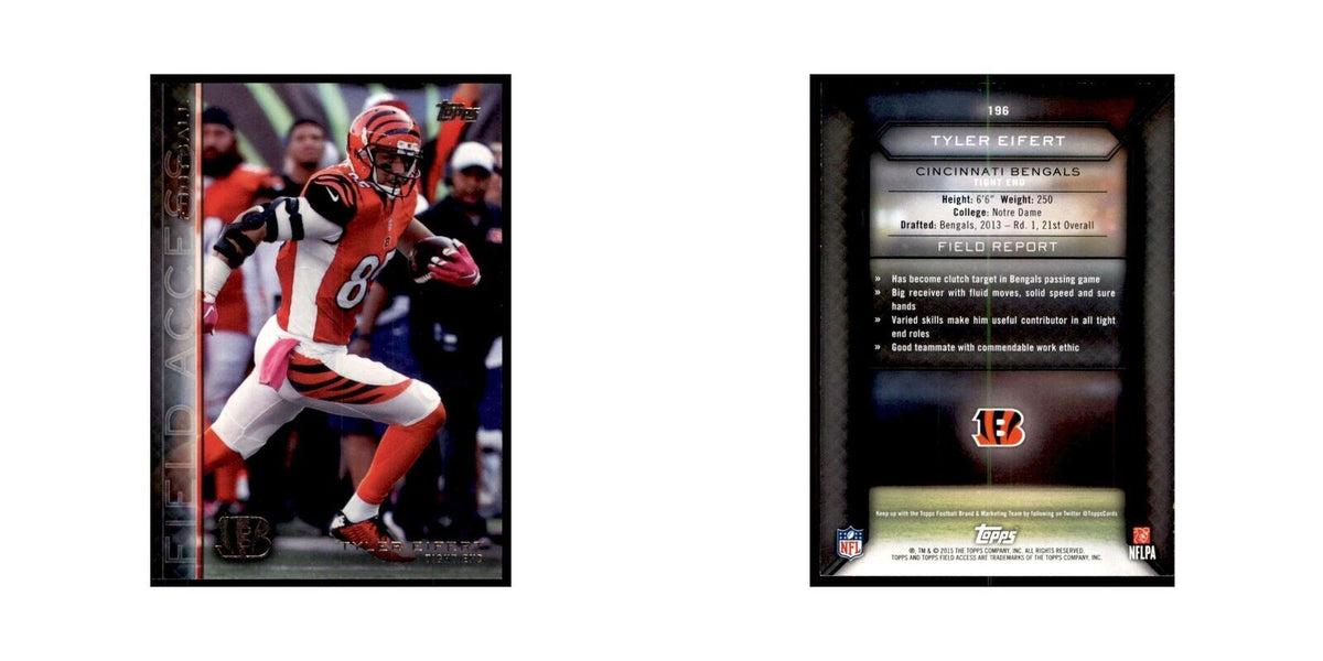 2015 Topps Field Access Tyler Eifert Football Cards #196
