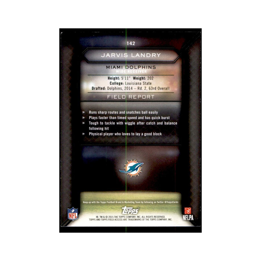2015 Topps Field Access Jarvis Landry Football Cards #142
