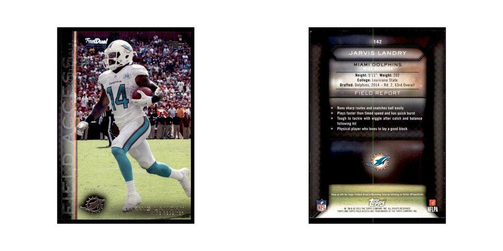 2015 Topps Field Access Jarvis Landry Football Cards #142