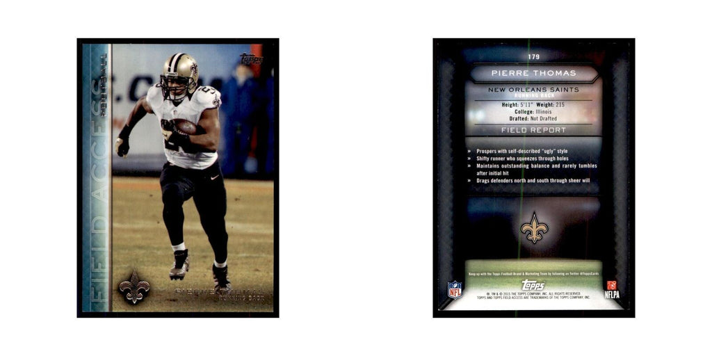 2015 Topps Field Access Pierre Thomas Football Cards #179