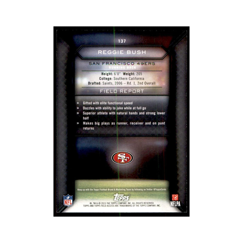 2015 Topps Field Access Reggie Bush Football Cards #137