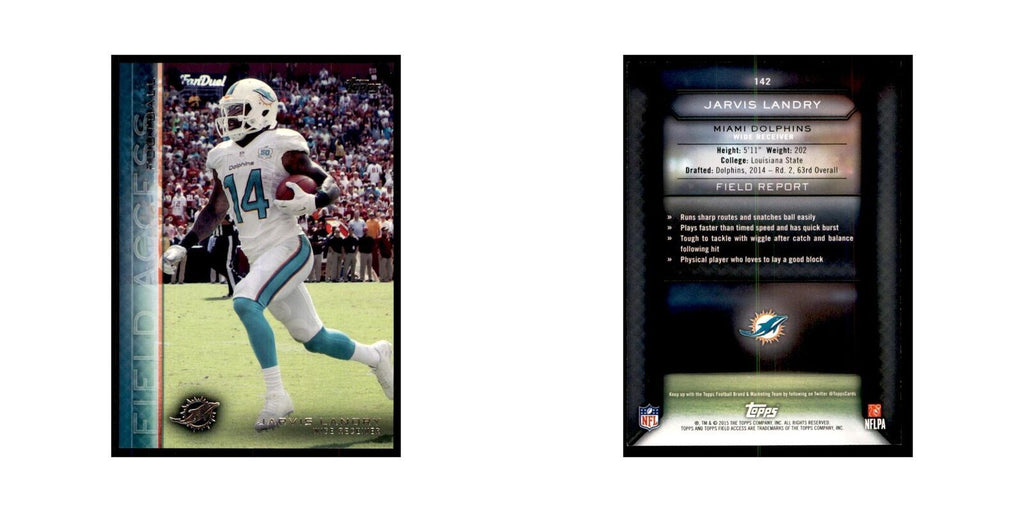 2015 Topps Field Access Jarvis Landry Football Cards #142