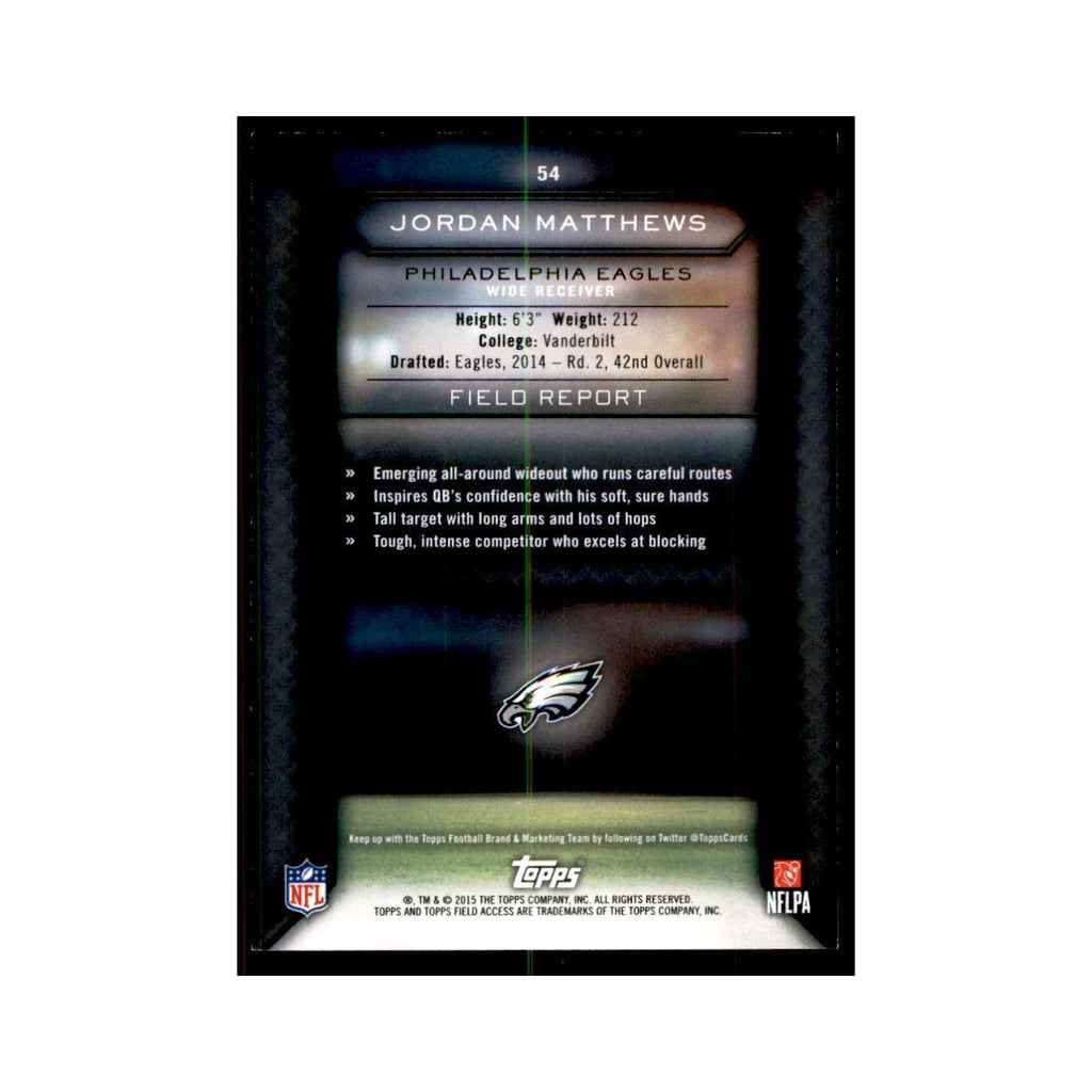 2015 Topps Field Access Jordan Matthews Football Cards #54