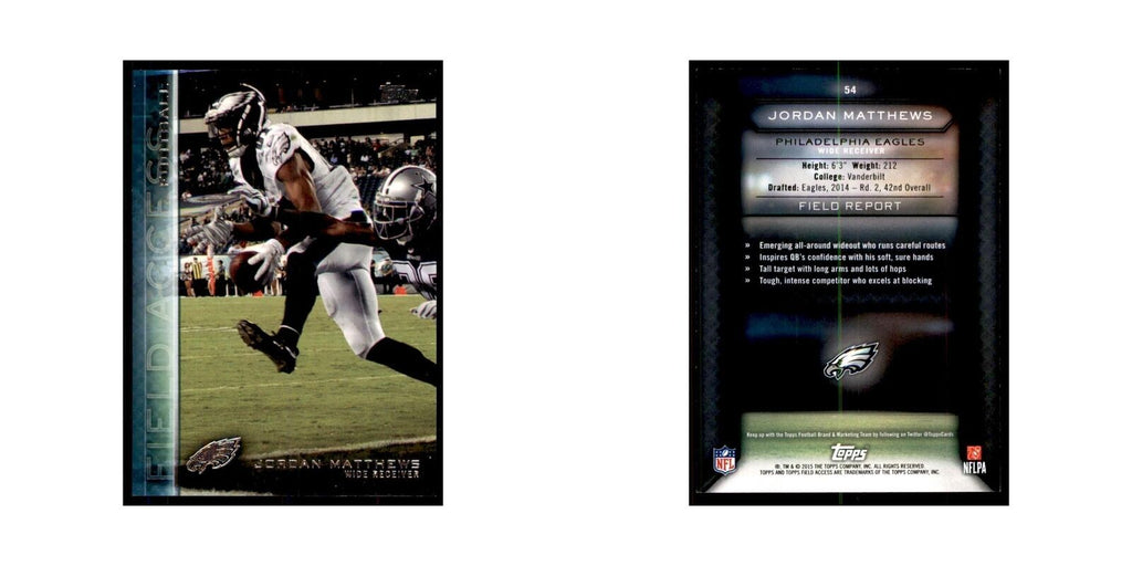 2015 Topps Field Access Jordan Matthews Football Cards #54