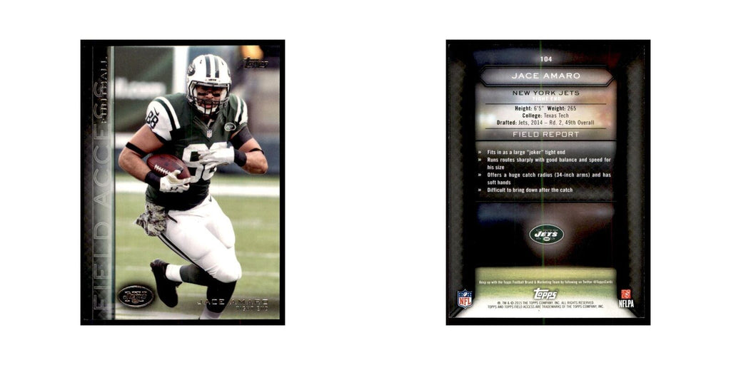 2015 Topps Field Access Jace Amaro Football Cards #104