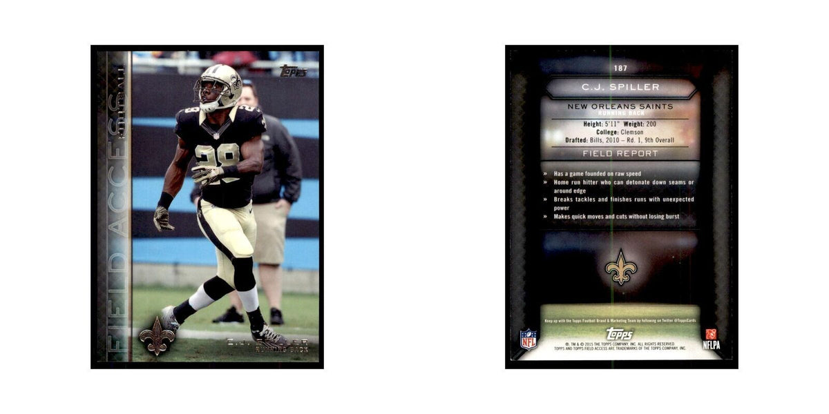 2015 Topps Field Access C.J. Spiller Football Cards #187