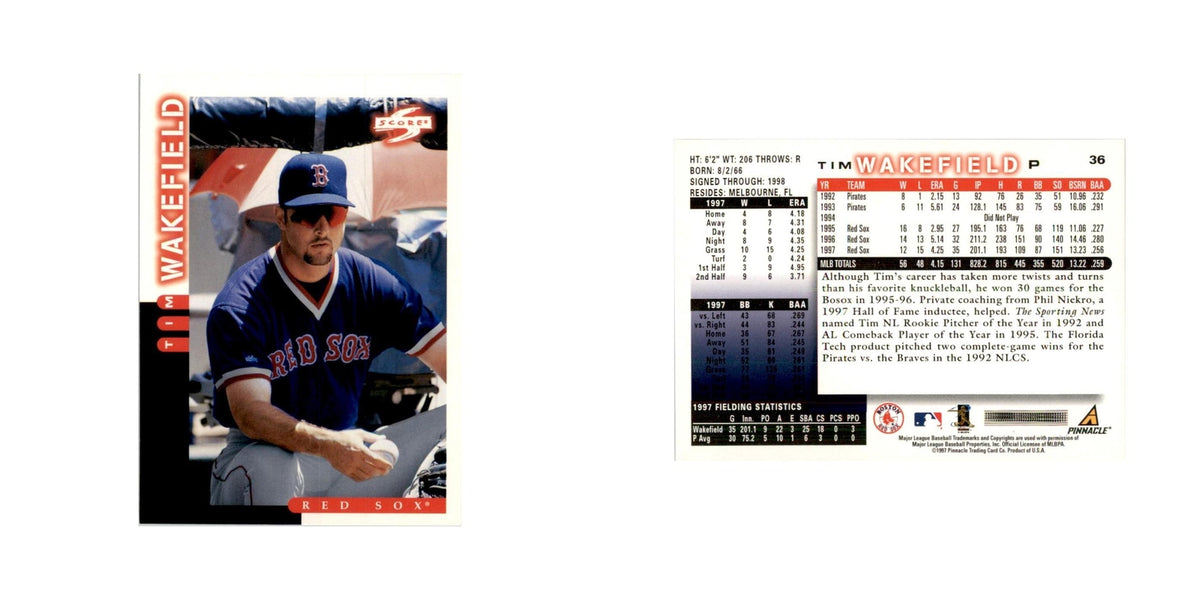 1998 Score Tim Wakefield Baseball Cards #36