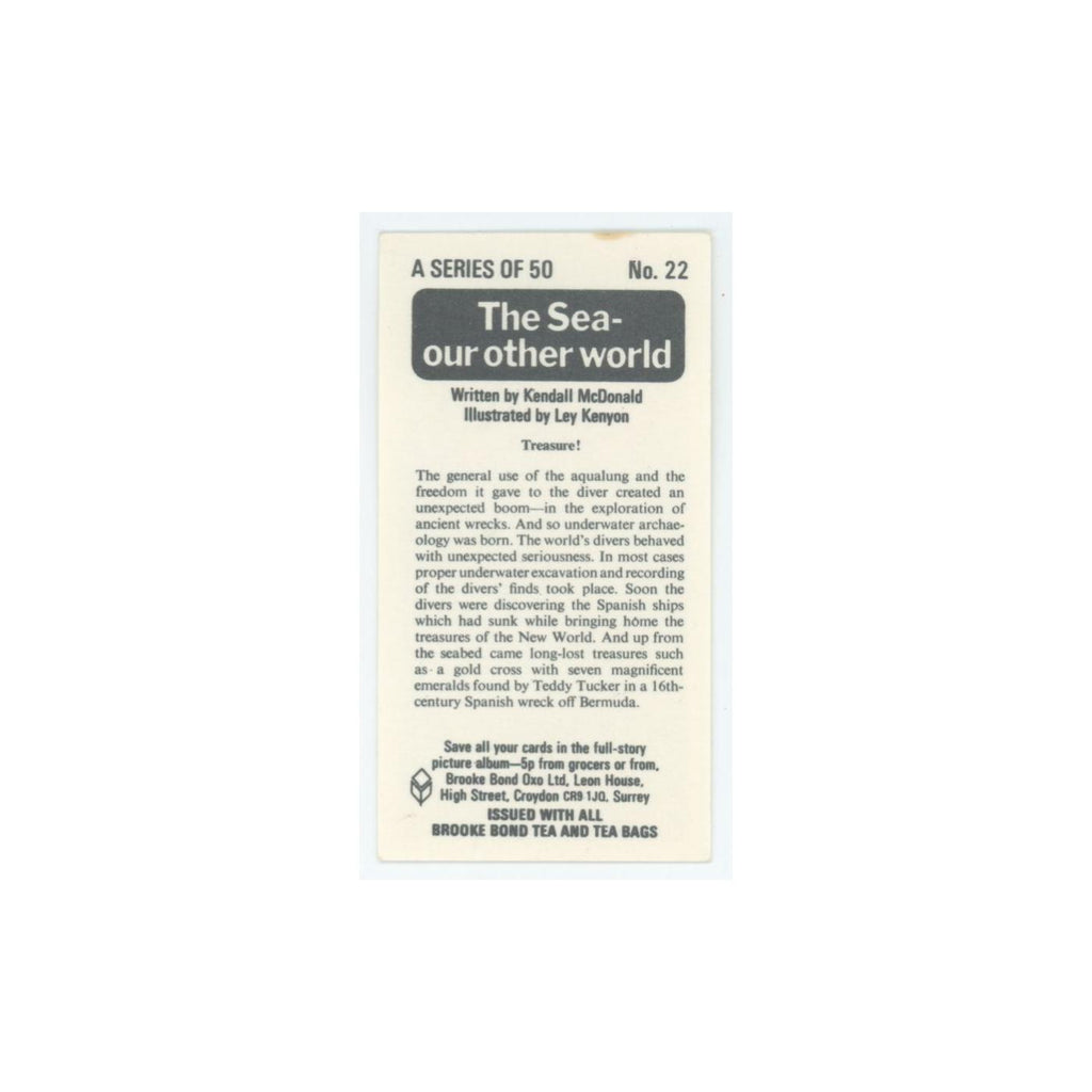 1974 Brooke Bond The Sea Our Other World Treasure #22