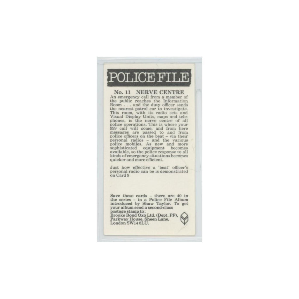 1977 Brooke Bond Police File Nerve Centre #11