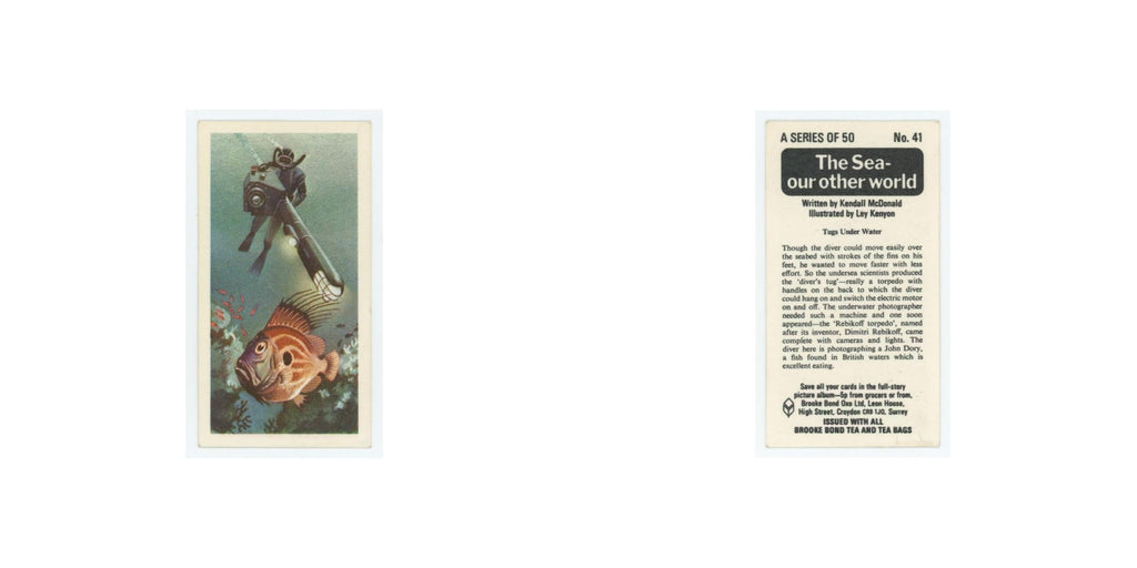 1974 Brooke Bond The Sea Our Other World Tugs Under Water #41