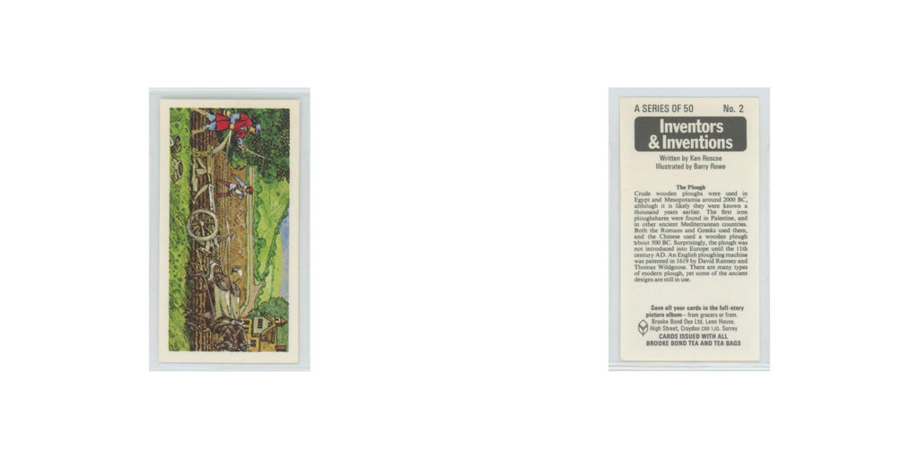 1975 Brooke Bond Inventors Inventions The Plough #2