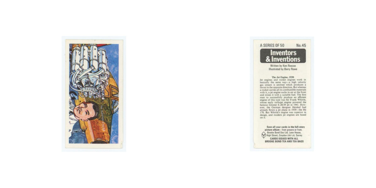 1975 Brooke Bond Inventors Inventions The Jet Engine #45
