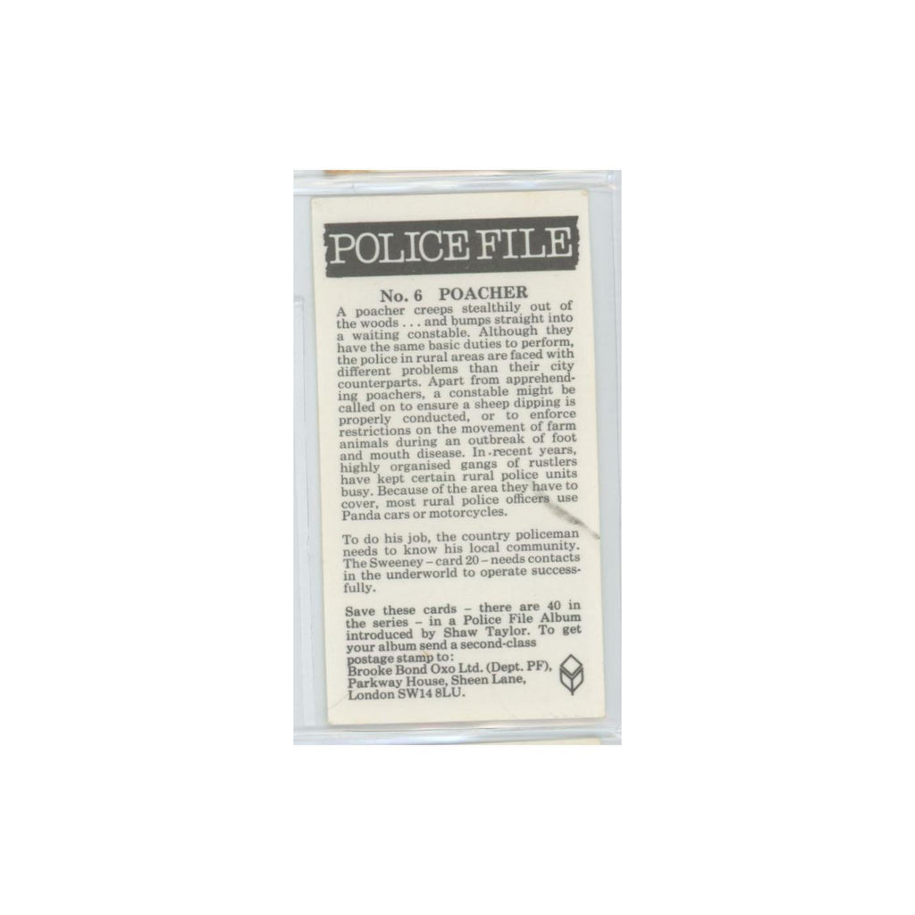 1977 Brooke Bond Police File Poacher #6