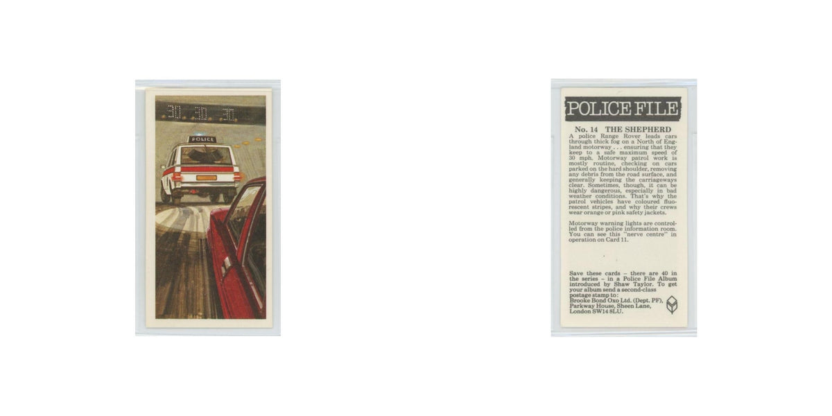 1977 Brooke Bond Police File The Shepherd #14