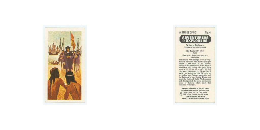 1973 Brooke Bond Adventurers Explorers Ibn Batuta #4