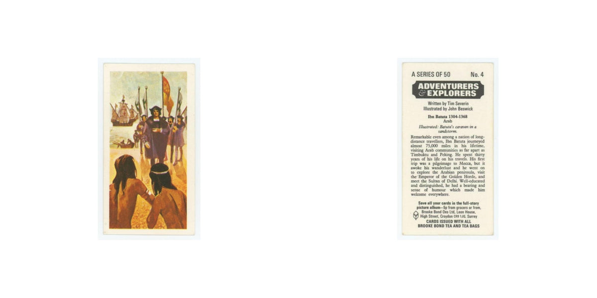 1973 Brooke Bond Adventurers Explorers Ibn Batuta #4