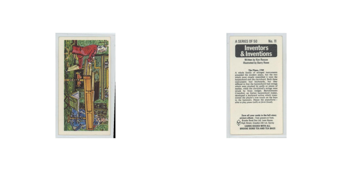 1975 Brooke Bond Inventors Inventions The Piano 1709 #11