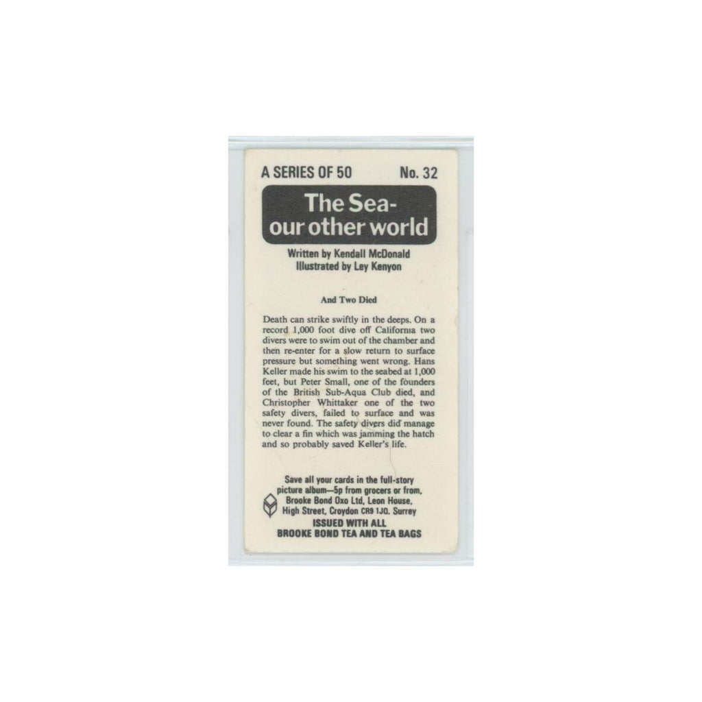 1974 Brooke Bond The Sea Our Other World And Two Died #32