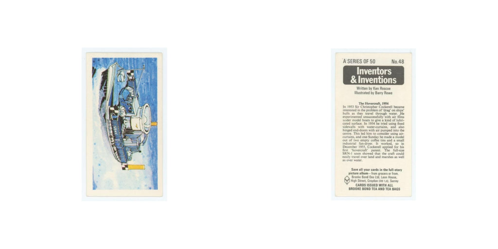 1975 Brooke Bond Inventors Inventions The Hovercraft #48