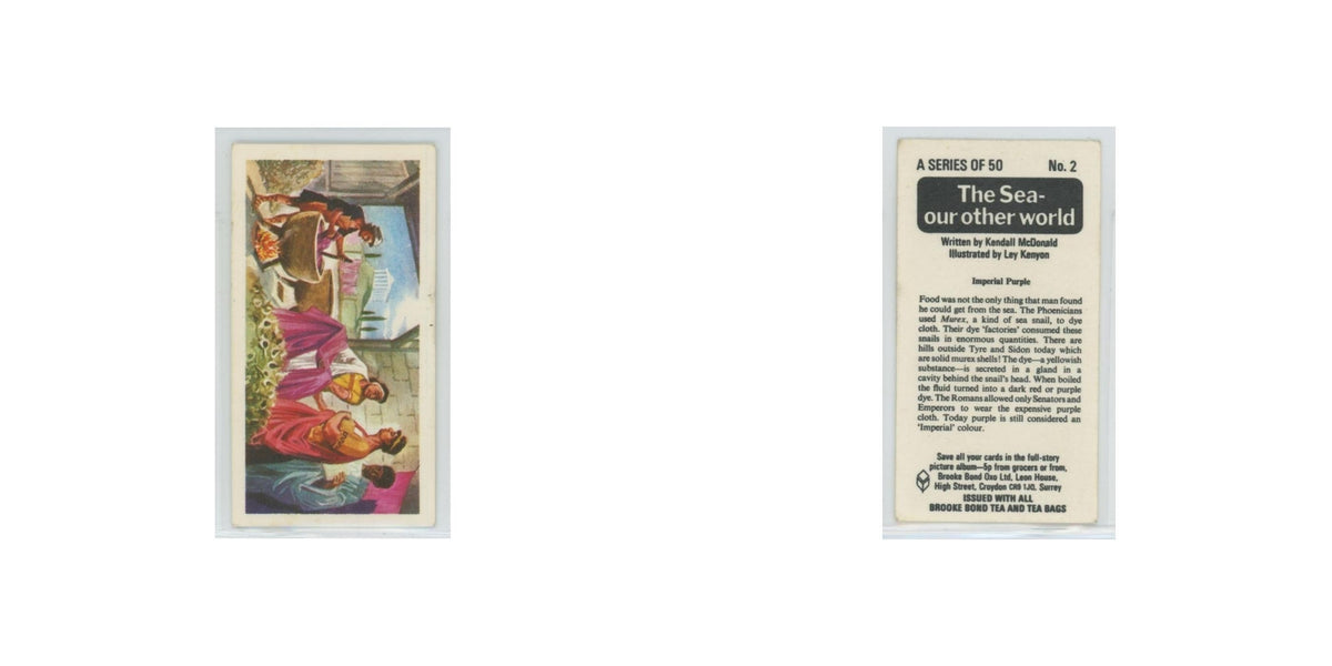 1974 Brooke Bond The Sea Our Other World Imperial Purple #2