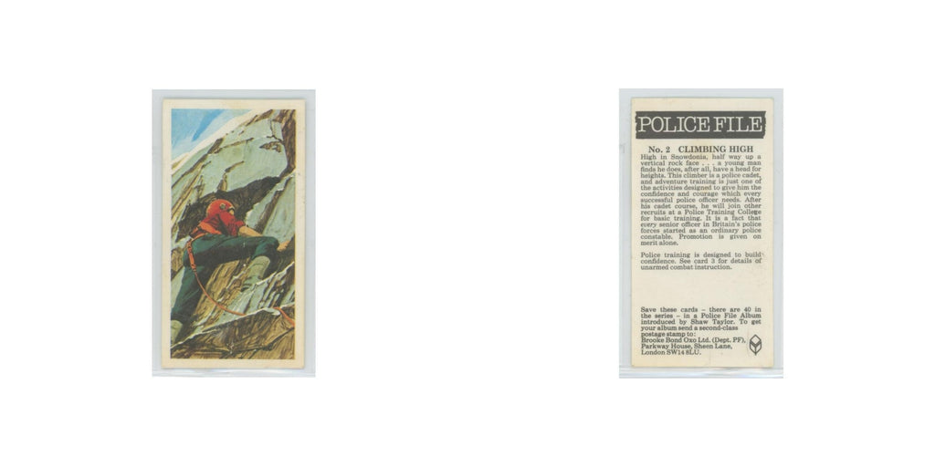 1977 Brooke Bond Police File Climbing High #2