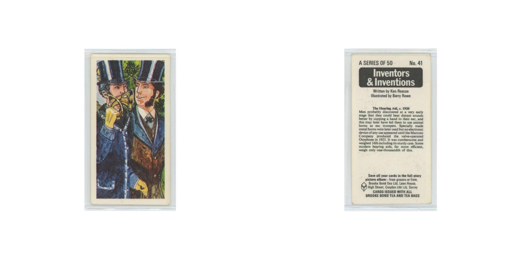 1975 Brooke Bond Inventors Inventions The Hearing Aid #41