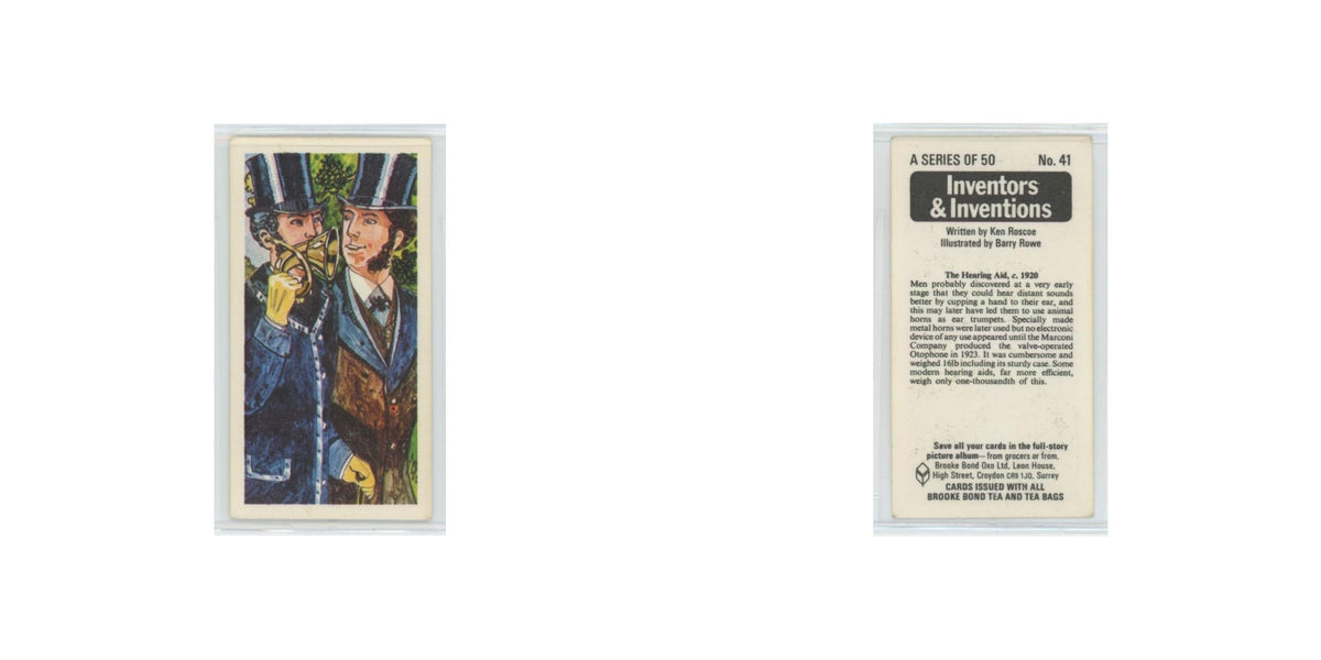 1975 Brooke Bond Inventors Inventions The Hearing Aid #41