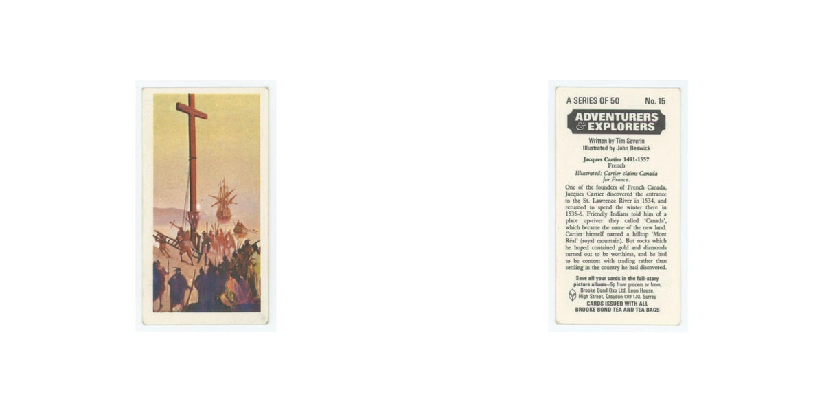 1973 Brooke Bond Adventurers Explorers Jacques Cartier #15