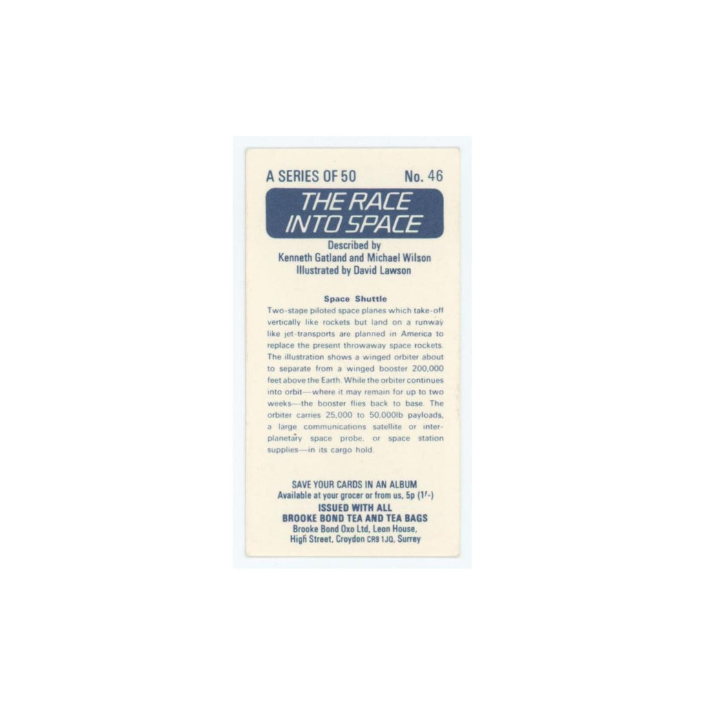 1971 Brooke Bond Race Into Space Space Shuttle #46