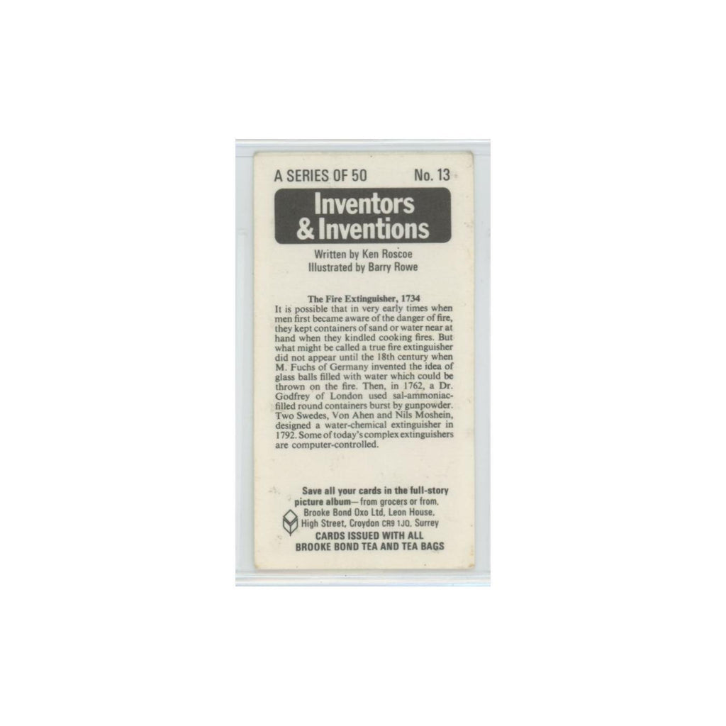 1975 Brooke Bond Inventors Inventions The Fire Extinguisher #13