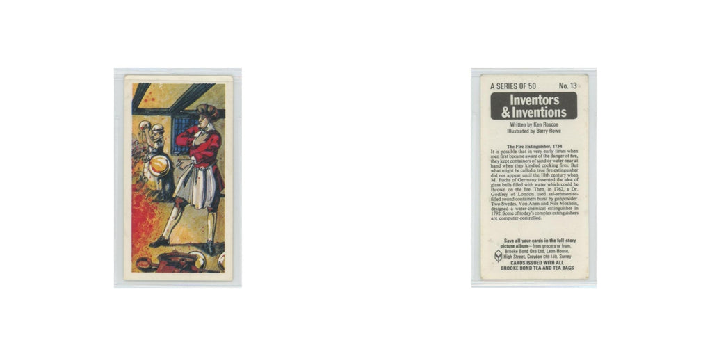 1975 Brooke Bond Inventors Inventions The Fire Extinguisher #13
