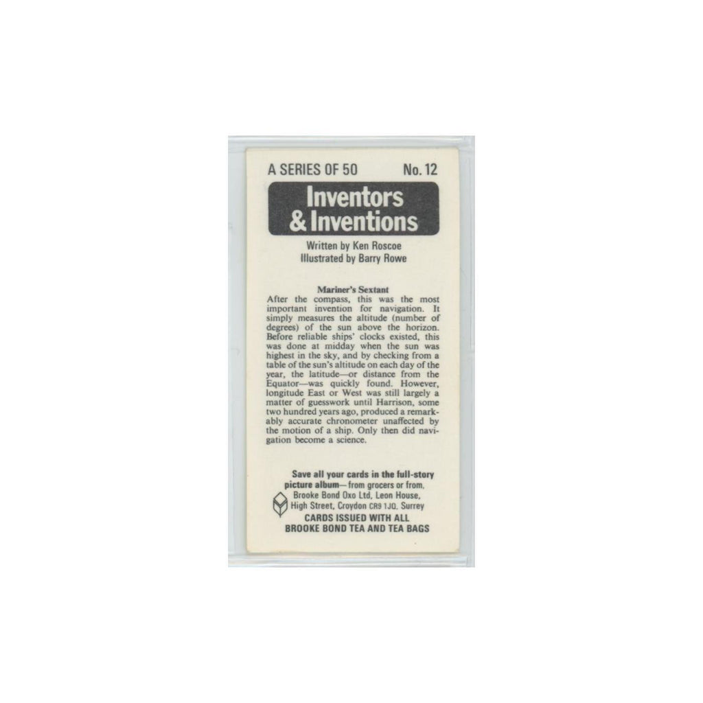 1975 Brooke Bond Inventors Inventions Mariner's Sextant #12